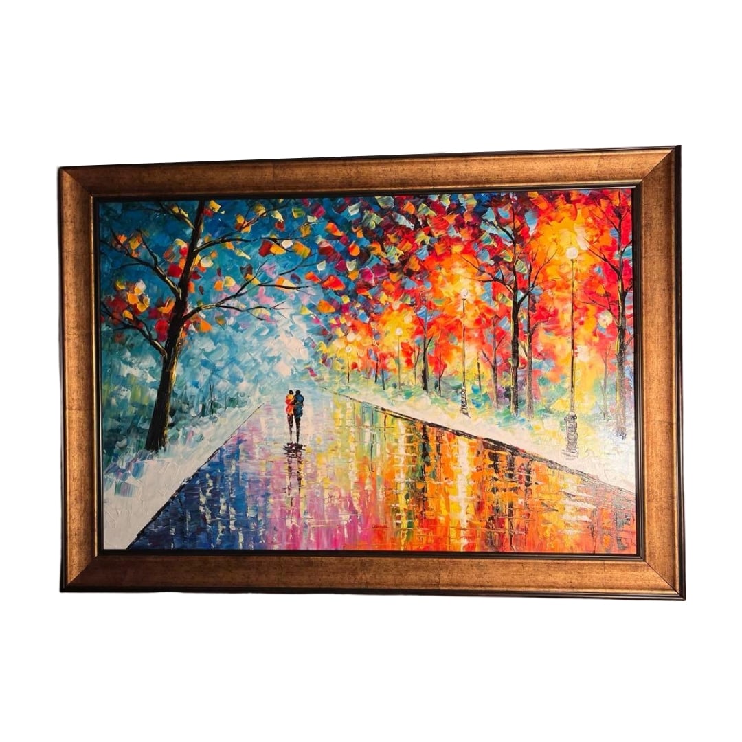 Hand-painted Oil Painting "Namiki-do" F10 Size (1 of 10)