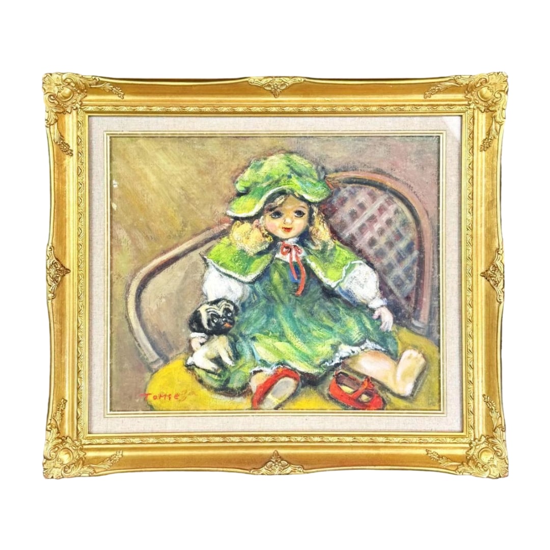 Tomie "Antique Doll" yusai-ga (oil painting) (1 of 7)