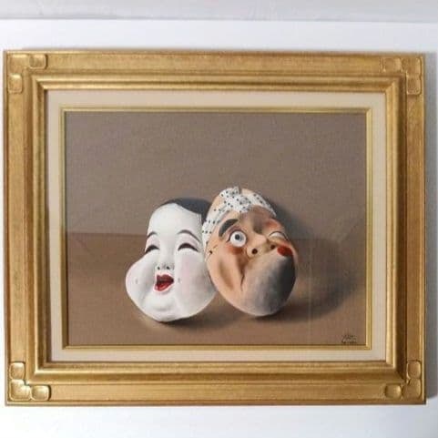 Ariyoshi Mitsumasa "Omen" Oil Painting, Size F6 (1 of 16)