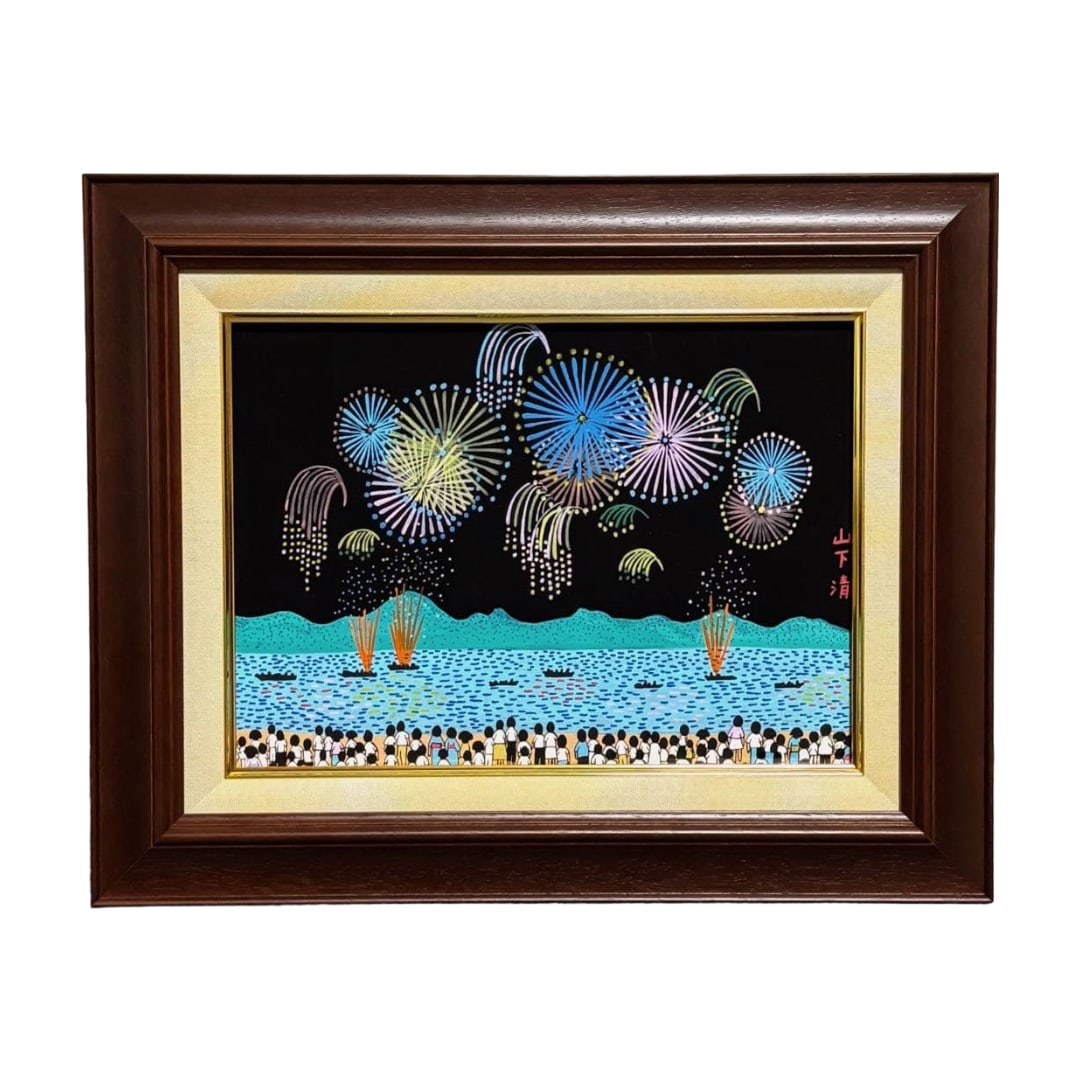 Yamashita Kiyoshi "Nagaoka no Hanabi" Hand-painted Work, Size F4 (1 of 14)