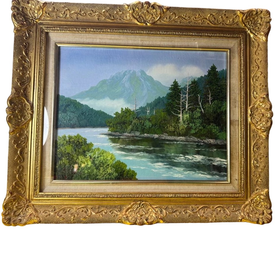 Tsukada Kuniji "Yakedake" Oil Painting (1 of 5)