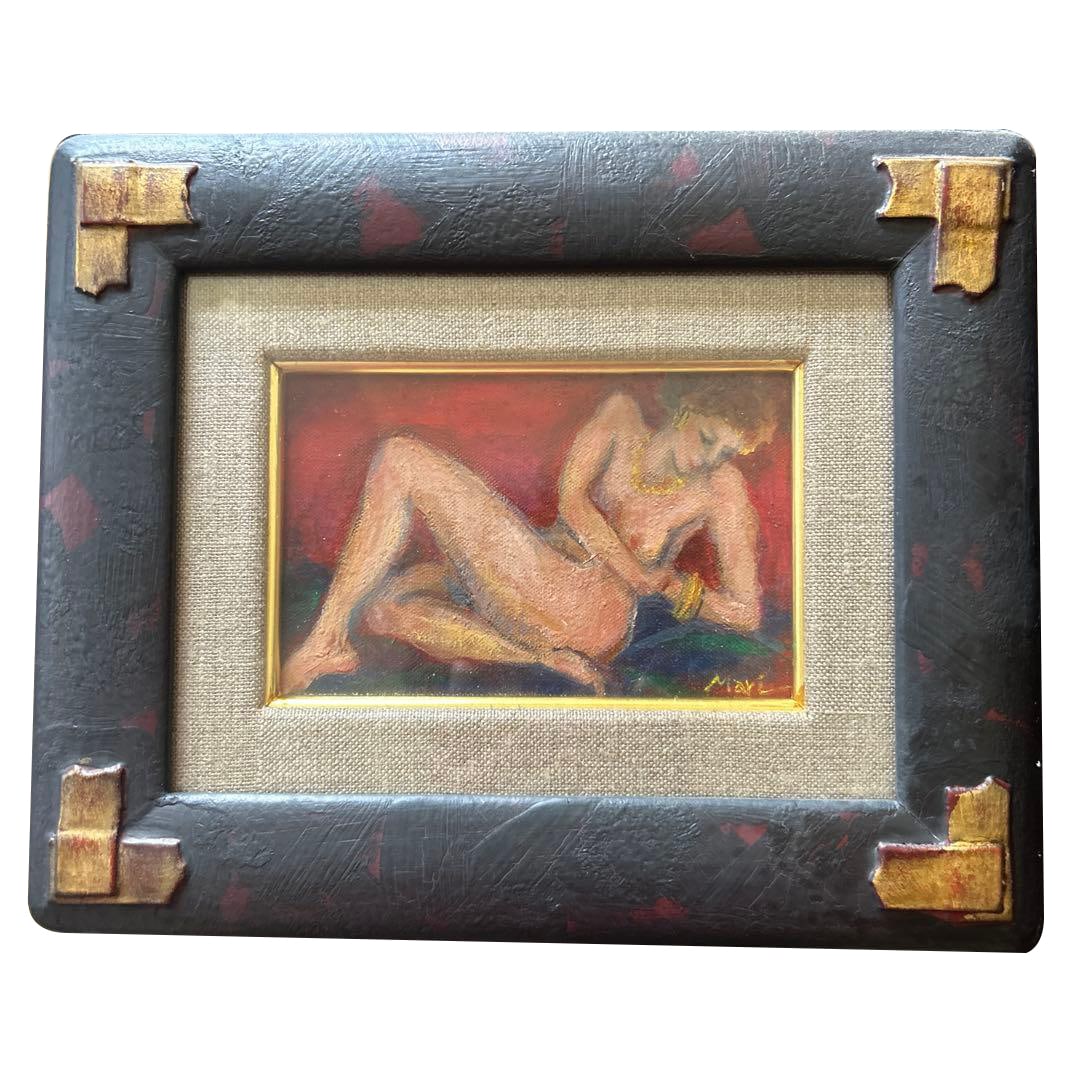 Matsuno Mari "Portrait of a Woman" Oil Painting (1 of 4)