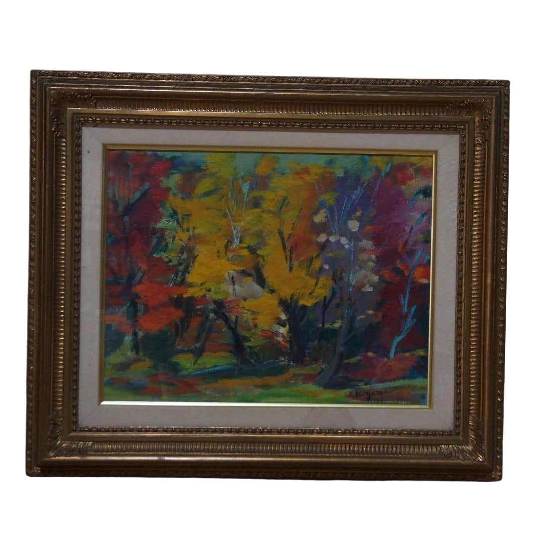 Oil Painting Titled "Autumn Landscape" Signed by the Artist (1 of 7)