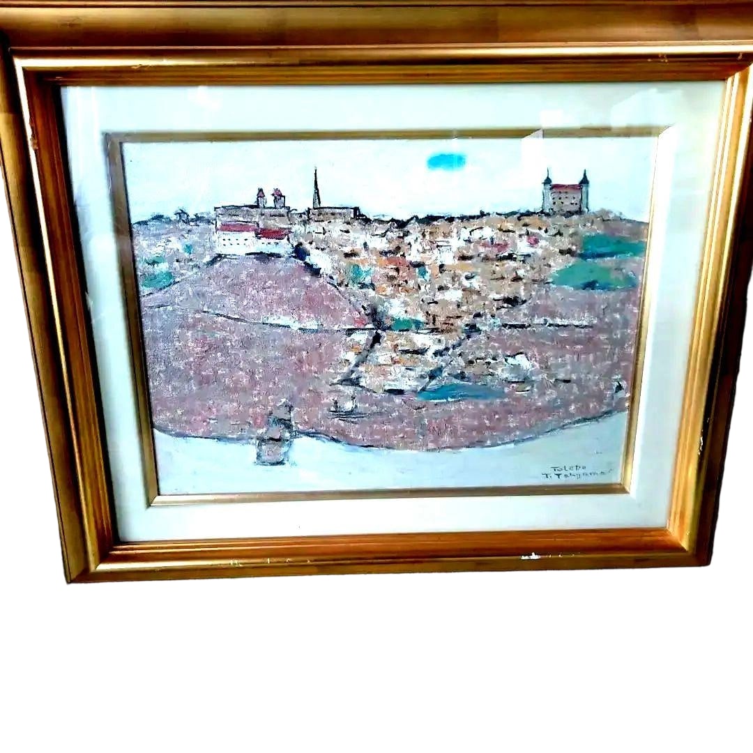 Toyoyama Tomohiro "Toledo" oil painting (1 of 6)