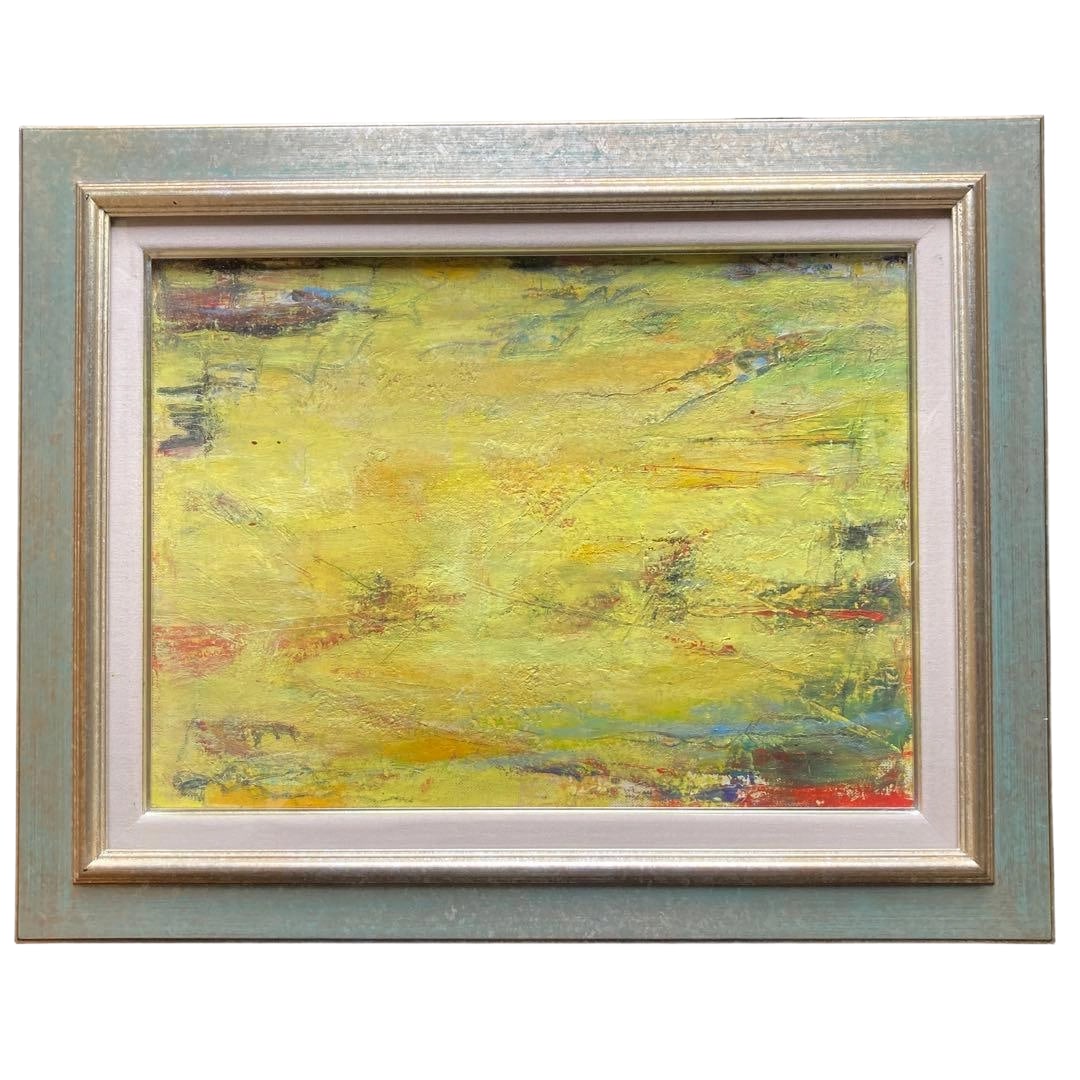 Kida Shinya-fu "Toorisugita Fukei" Oil Painting P8: Title In the Style of Kuita Shinya - Passing Landscape P8 Frame 48x60x6cm Oil Painting 38x45cm Description This is a landscape painting in the style of Kuita Shinya, size 8, known for his distinctive 