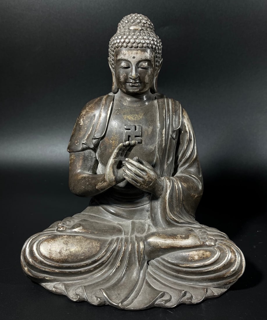 Silver Buddha Statue - 2