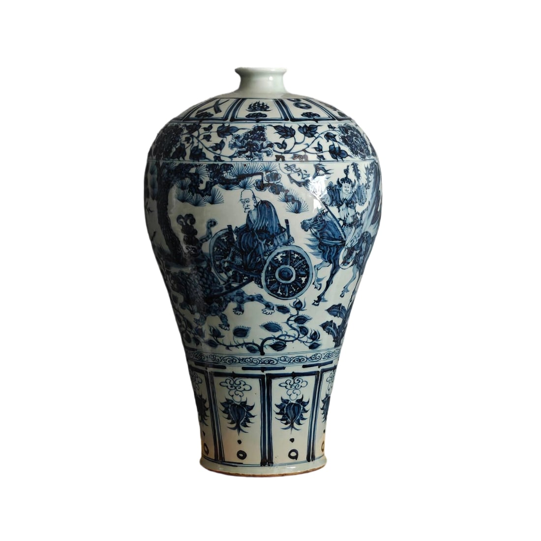 Yuan Dynasty Blue and White Figure Meiping (1 of 10)