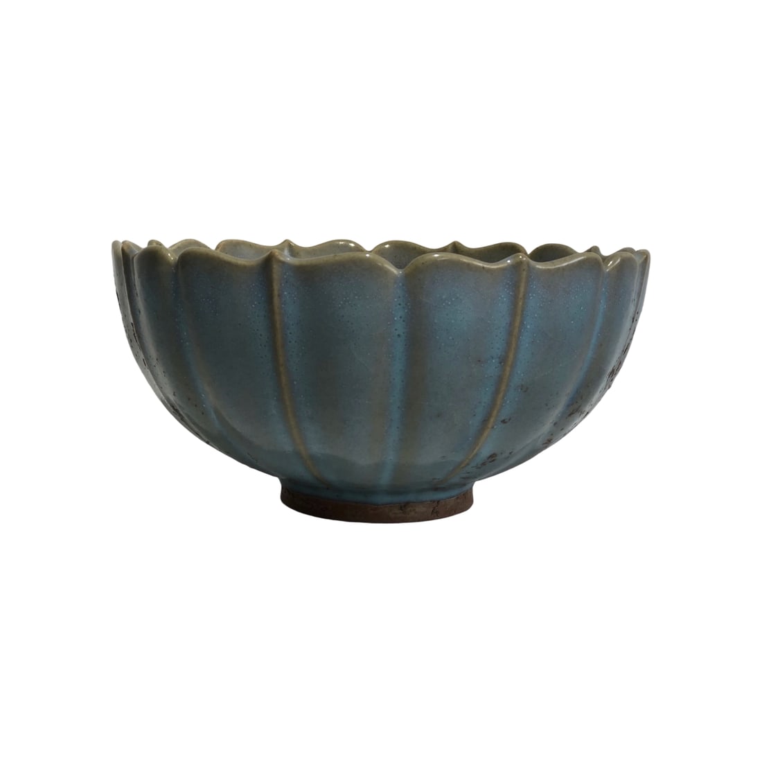 Song Dynasty Jun Kiln Sky Blue Glaze Transmutation Lotus Bowl (1 of 8)