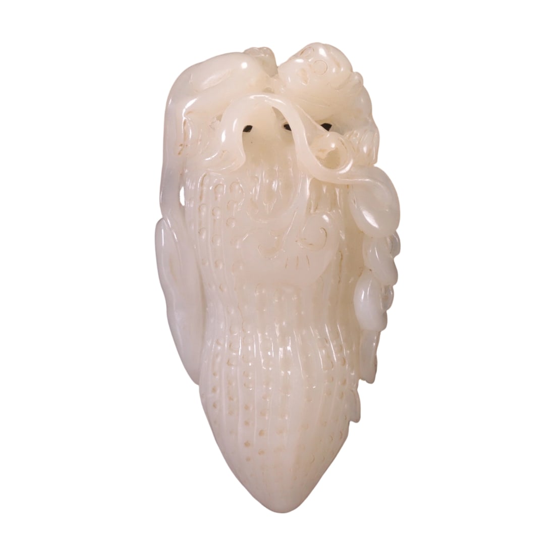 Hetian Jade Handle Piece: This Hetian jade handle piece features a warm and delicate texture with an even color and comfortable feel. The fine carving and smooth lines demonstrate the high craftsmanship of traditional