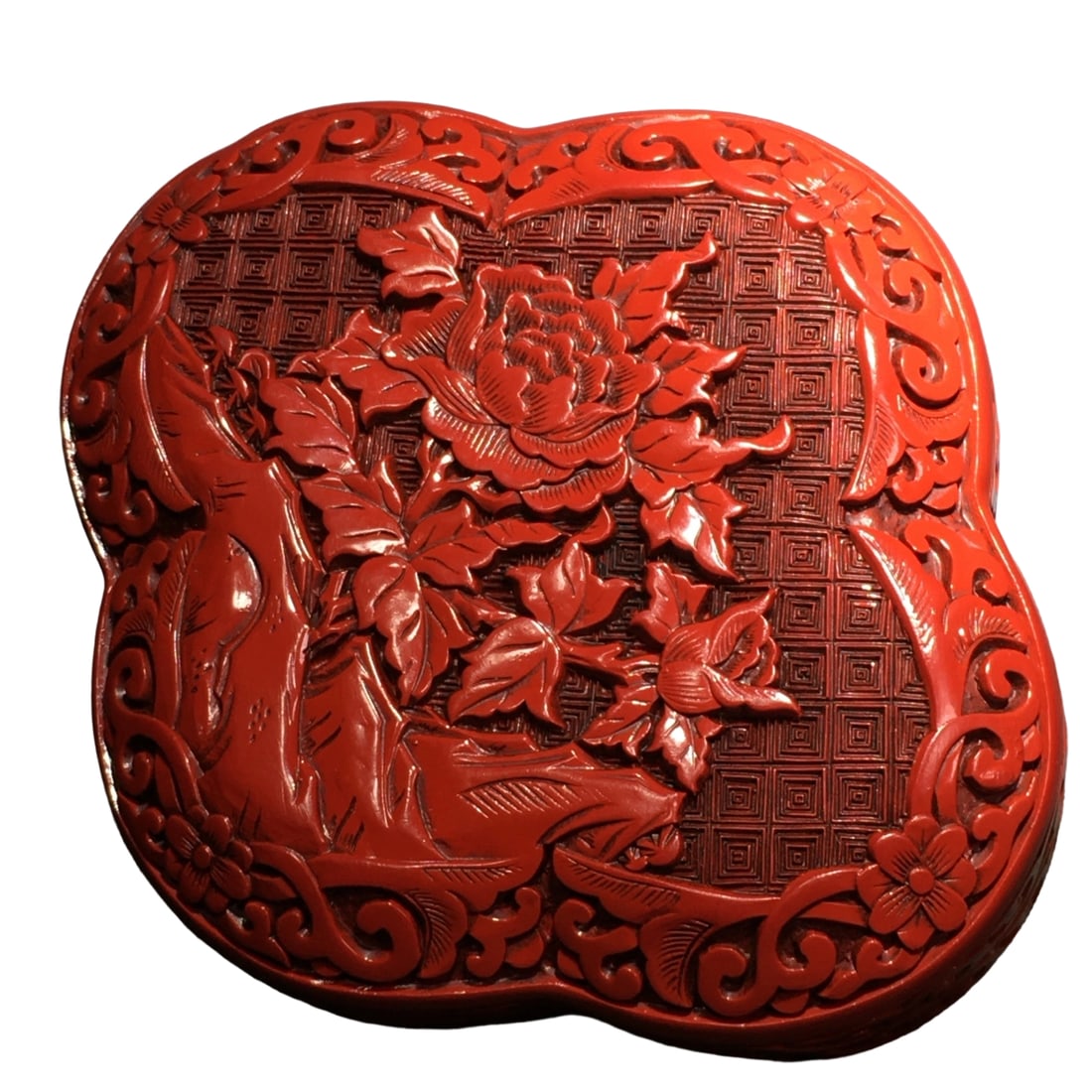 Carved Red Lacquer Box (1 of 7)