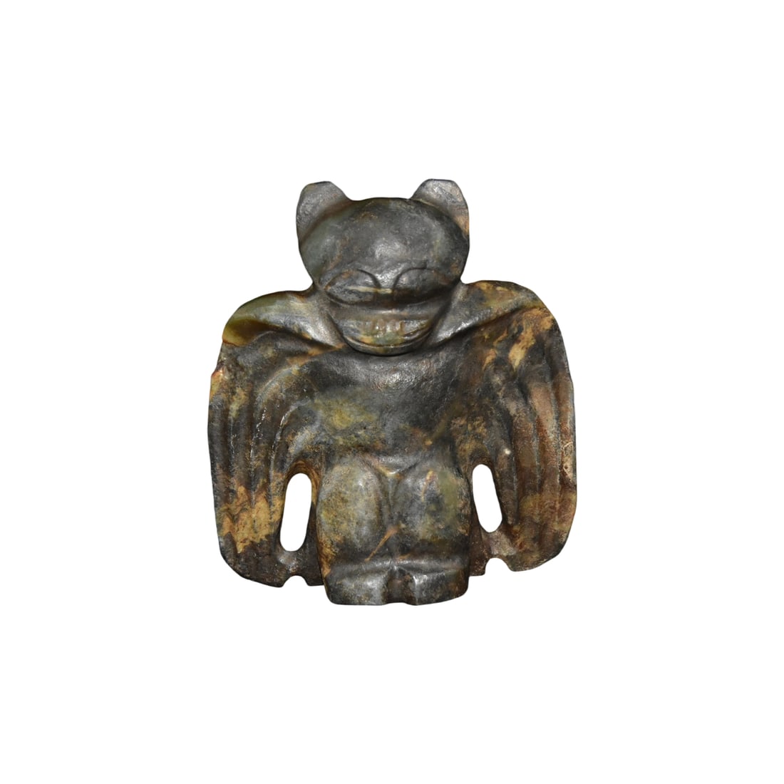 He Mo Jade Owl: This He Mo jade owl features a unique shape with smooth lines, showcasing the exquisite craftsmanship of ancient times. The jade is warm and lustrous, with uniform color, making it highly valuable