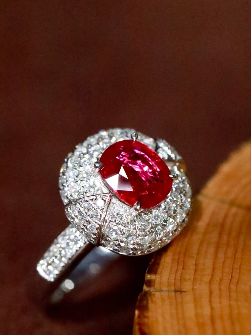 PT950 No-Heat Ruby Ring - 3