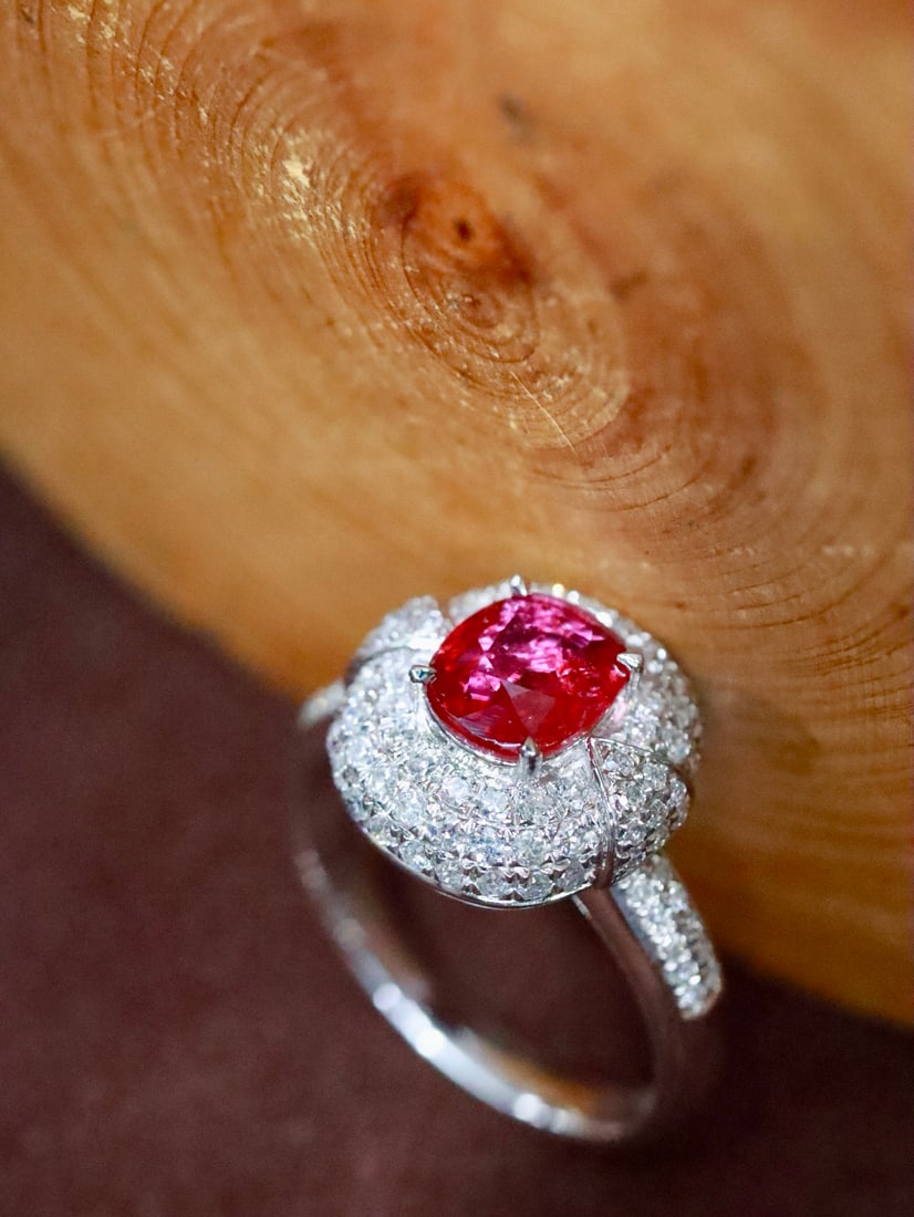 PT950 No-Heat Ruby Ring - 4