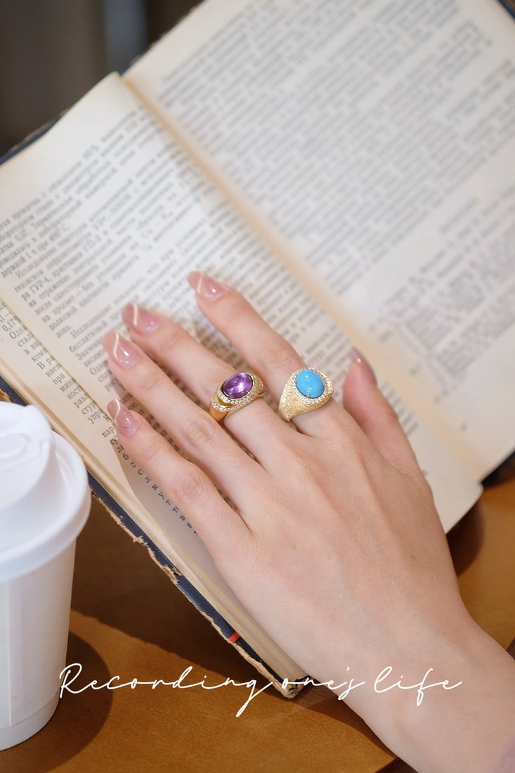 S925 Silver Turquoise Ring - 14