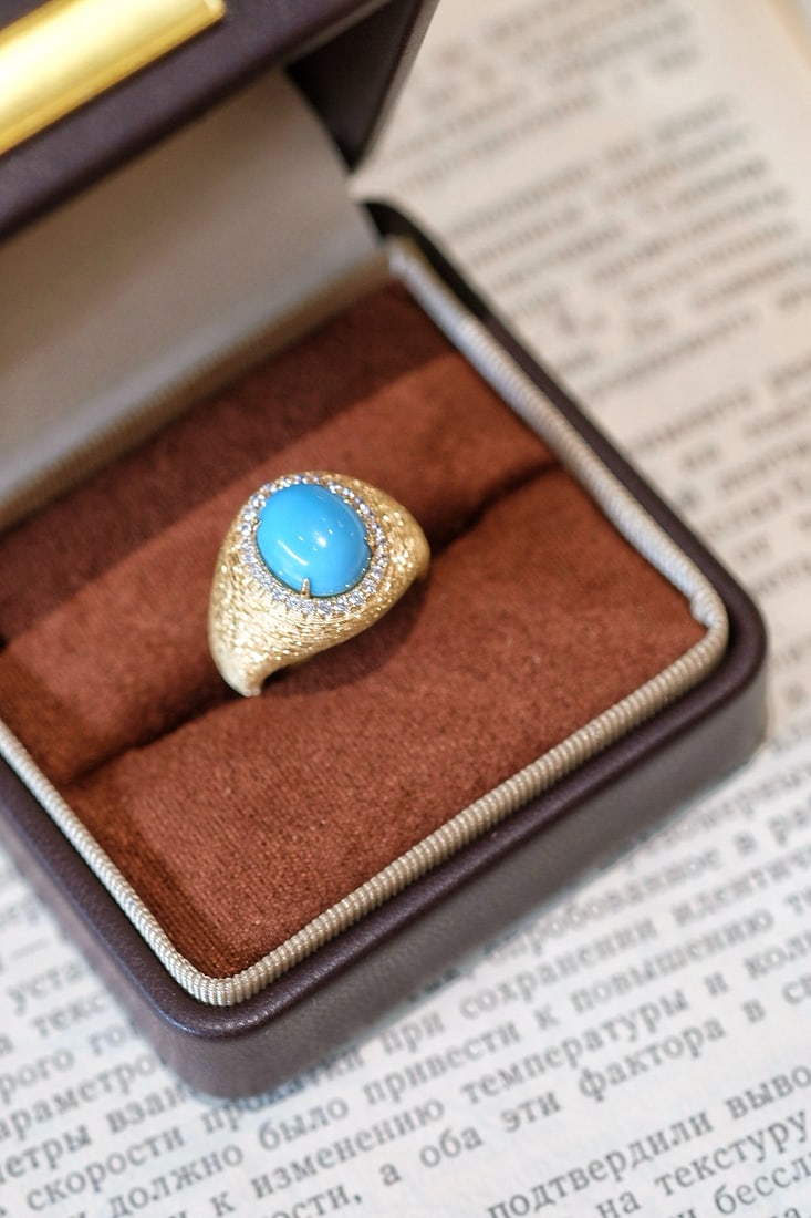 S925 Silver Turquoise Ring - 18