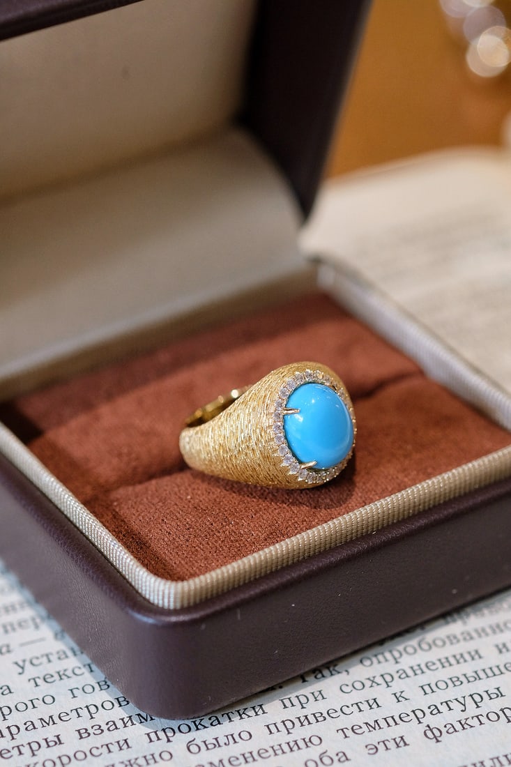 S925 Silver Turquoise Ring - 19