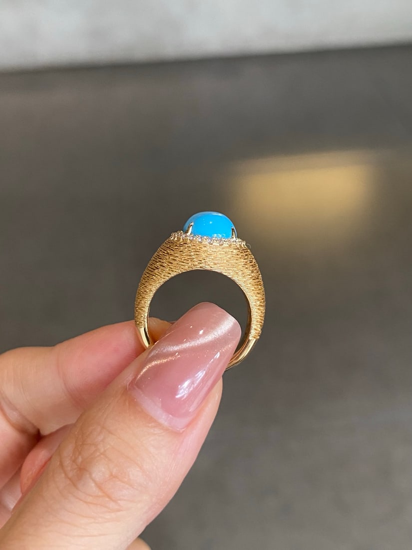 S925 Silver Turquoise Ring - 3