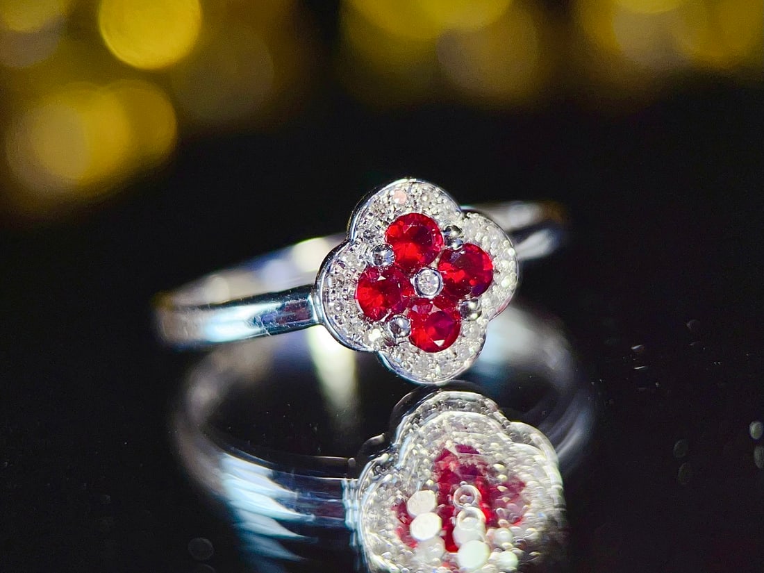 18K Gold High-Quality Ruby Ring - 5
