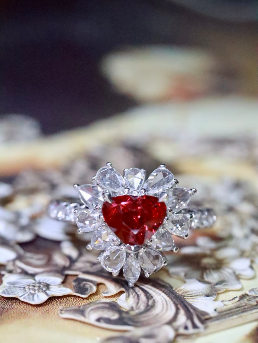 Unheated Pigeon Blood Ruby Ring - 3