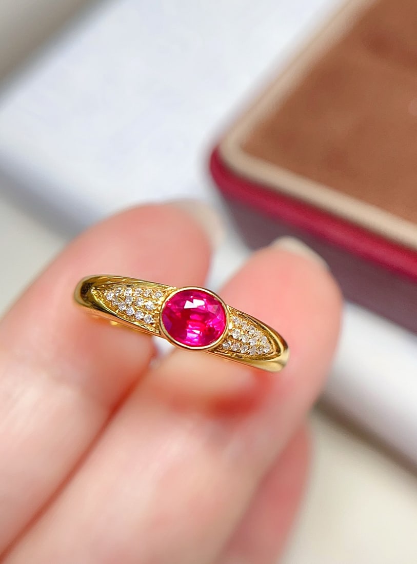 18K Gold Ruby Ring - 3
