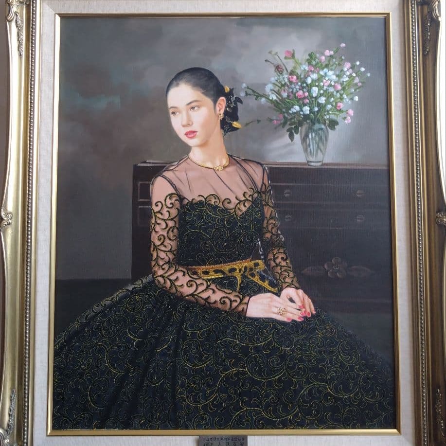 Hitomi Yuki "Grace Kelly" Oil Painting, Size F12: Title Hitomi Yuki Oil Painting "Grace Kelly" Legendary Fugitive Painter Oil Painting Description Legendary Fugitive Painter Hitomi Yuki During a solo exhibition, it seems the artist intended to sign t