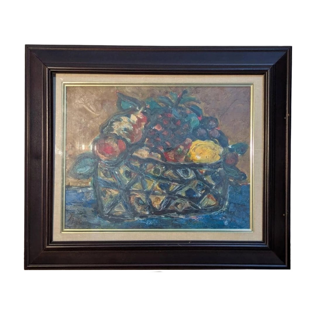 Matsuyama Ikuzaburo "Oil Painting" Oil on Canvas F6: Title Authentic Painting by Matsuyama Ikusaburo, Oil Painting Size 6, With Box and Yellow Bag C136 Description Matsuyama Ikusaburo is a Japanese Western-style painter active from the Showa to Reiwa pe
