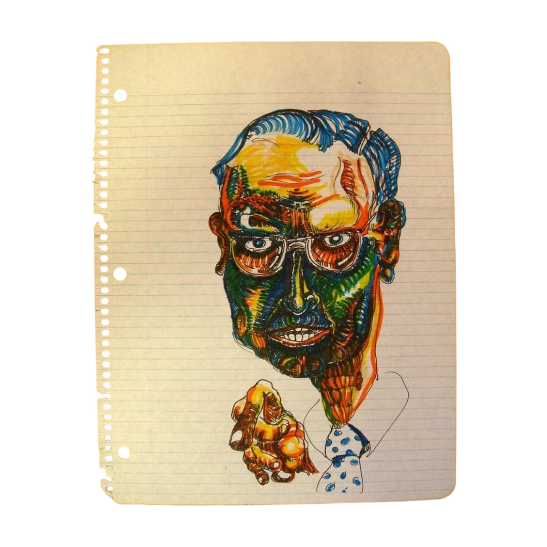 Daniel Johnston "Drawing": Title Daniel Johnston Painting "Early 1980s Work" Original Hand-Painted Artwork Description Daniel Johnston Painting "Early 1980s Work" Original Hand-Painted Artwork Daniel Johnston (Daniel Johnston, 