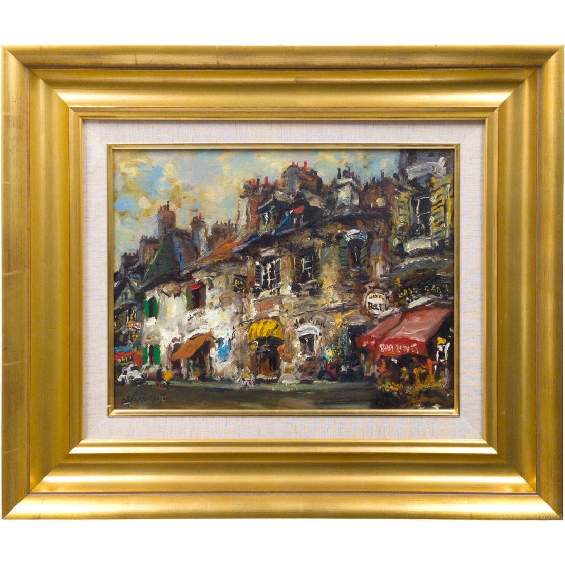 Yamamoto Hyoichi "Paris Suburbs" Oil Painting, F6 Size: Title YAMAMOTO Hyoichi "Suburbs of Paris" Oil Painting Description This artist, with deep ties to France, captures the serene vitality and historical warmth of the streets in the suburbs of Paris