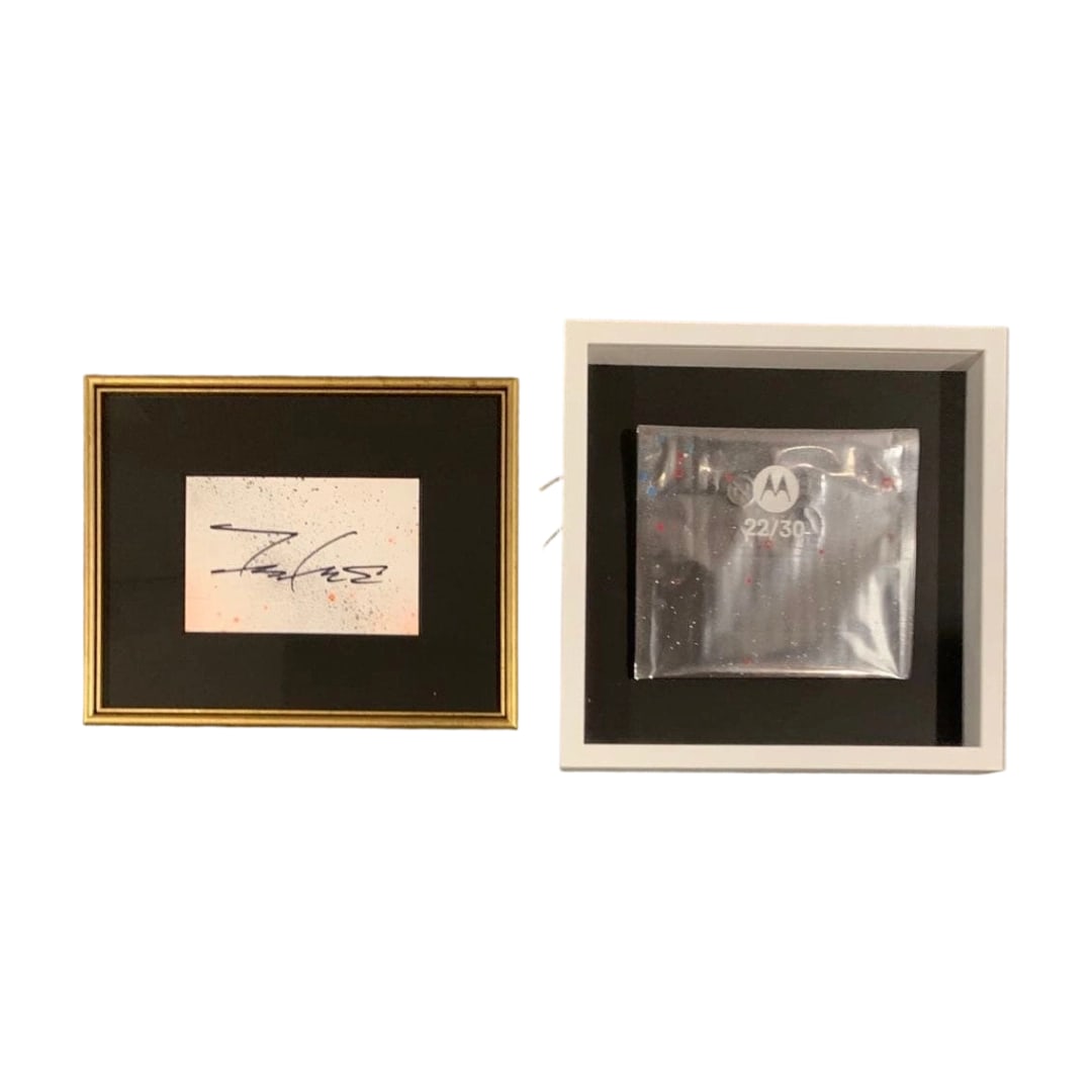 FUTURA "ART Sakuhin" Original Hand-Drawn Artwork: Title Authentic "FUTURA" Futura Motorola Collaboration Art Piece Original Hand-Painted Artwork Description Thank you for viewing A rare collectible hand-painted and signed by "FUTURA" The artwork, mou