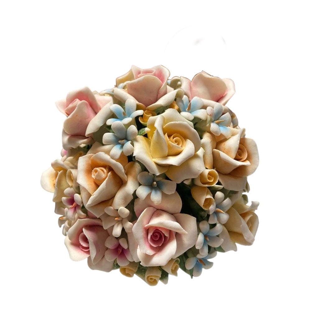 Italian-made Capodimonte Porcelain Flower "Rose" Ornament (1 of 9)