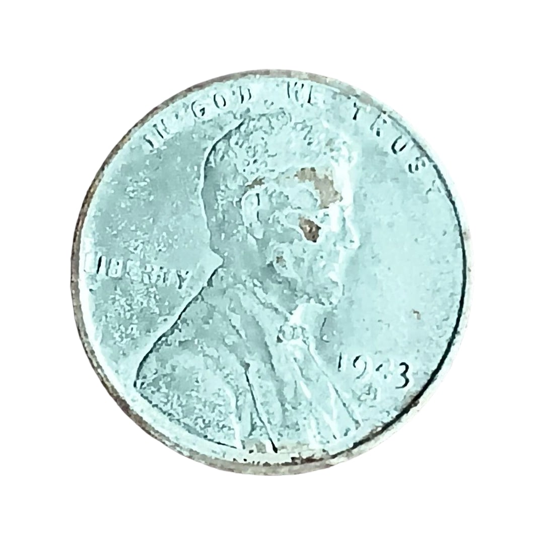 1943 Lincoln Coin: Title 1943 Lincoln Coin Description A 1943 Lincoln portrait coin, with wear. - Year: 1943 - Design: Lincoln portrait - Inscription: IN GOD WE TRUST - Condition: With wear Freight: 1.International Frei