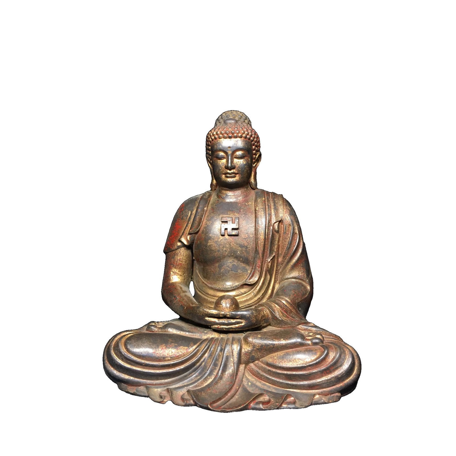 Exquisite Pure Copper Shakyamuni Buddha Statue (1 of 10)