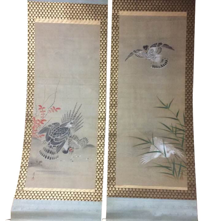 Hanging scroll by Kano Tsunenobu (Kano Tsunenobu). Accompanied by a box. Kano school painter. (1 of 5)