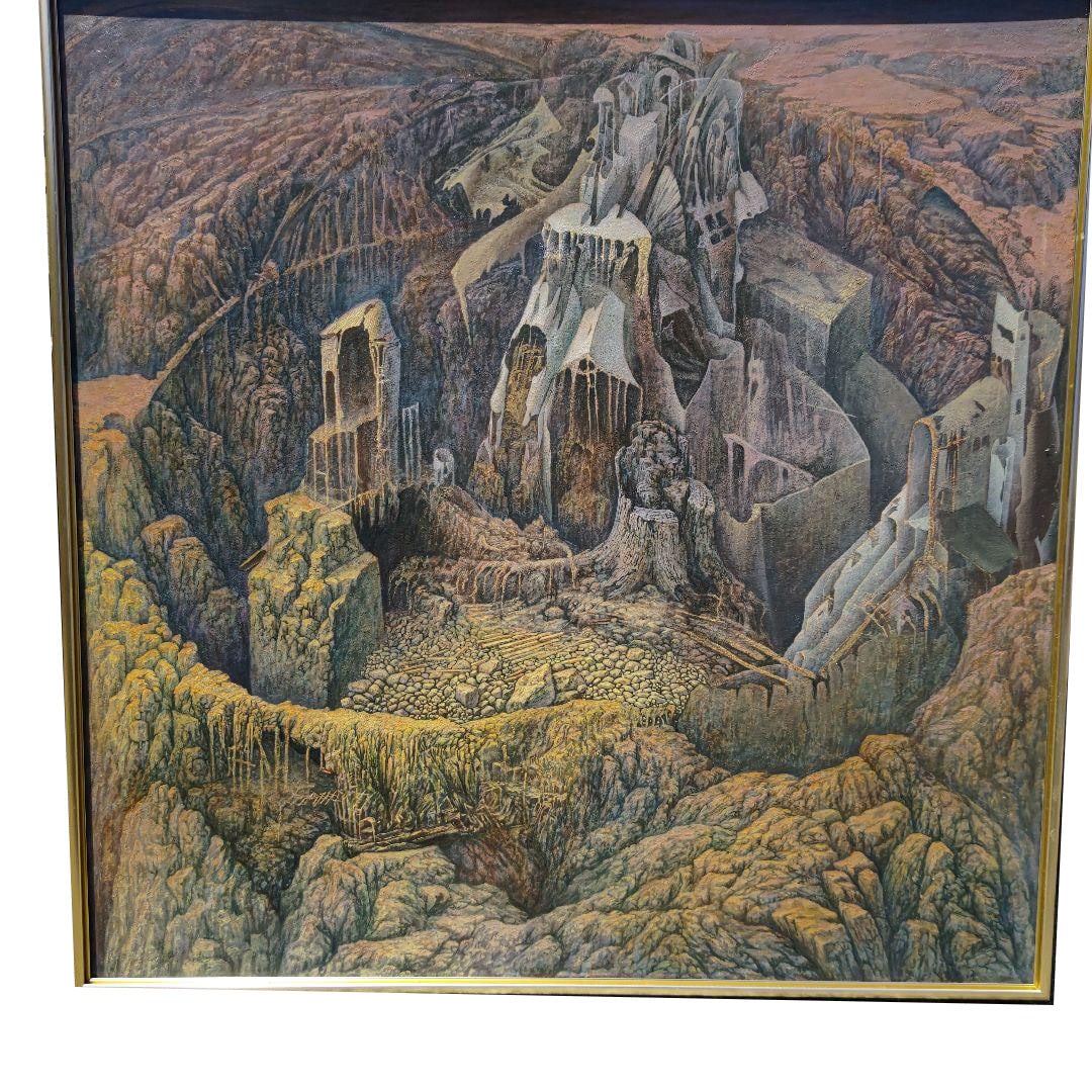 Oil Painting by Tsukamoto Satoshi, "Distant Land," Size S100. (1 of 8)