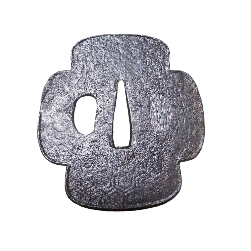 Tsuba with Kikko Pattern by Nobuie (1 of 4)