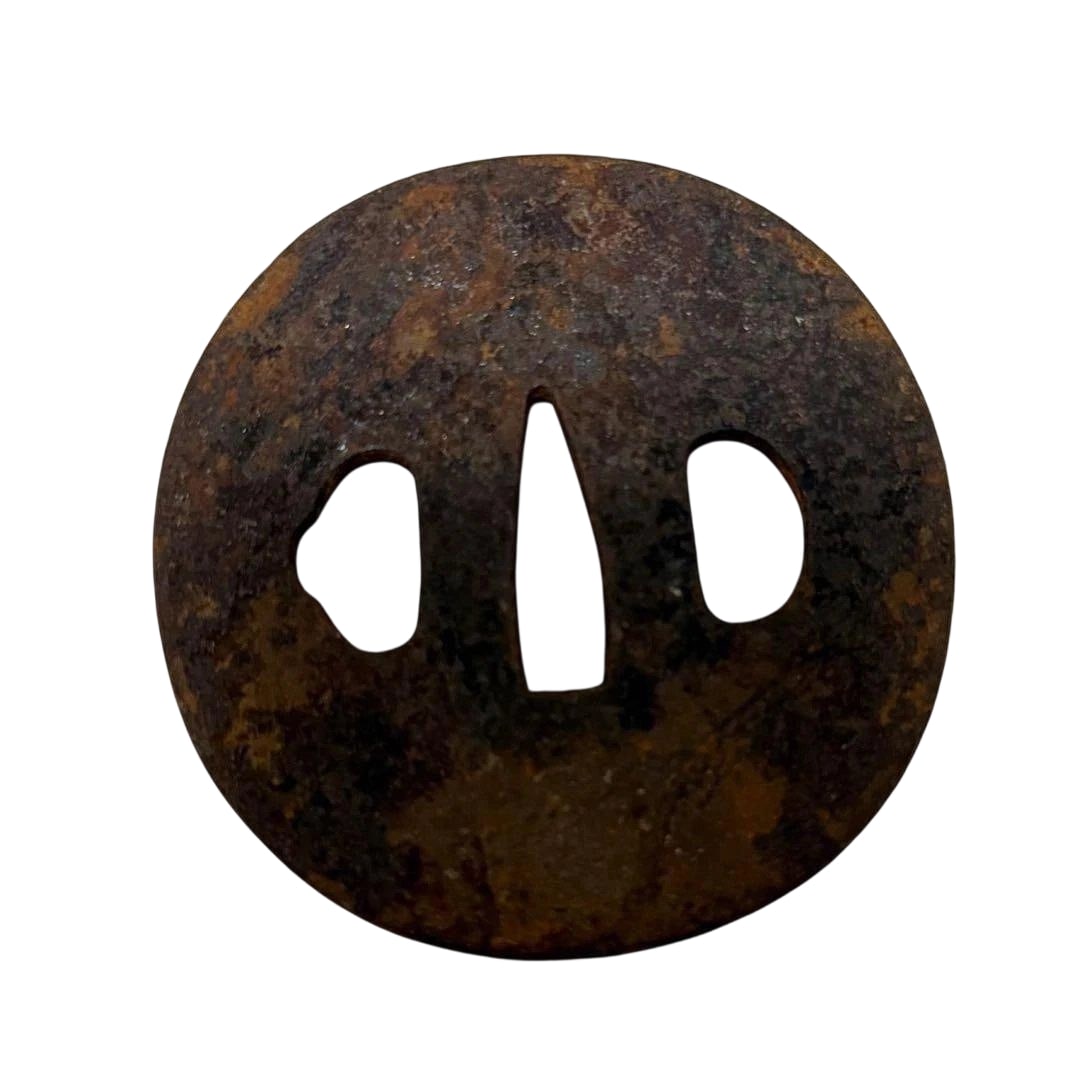 Iron Tsuba Sword Fittings (1 of 6)
