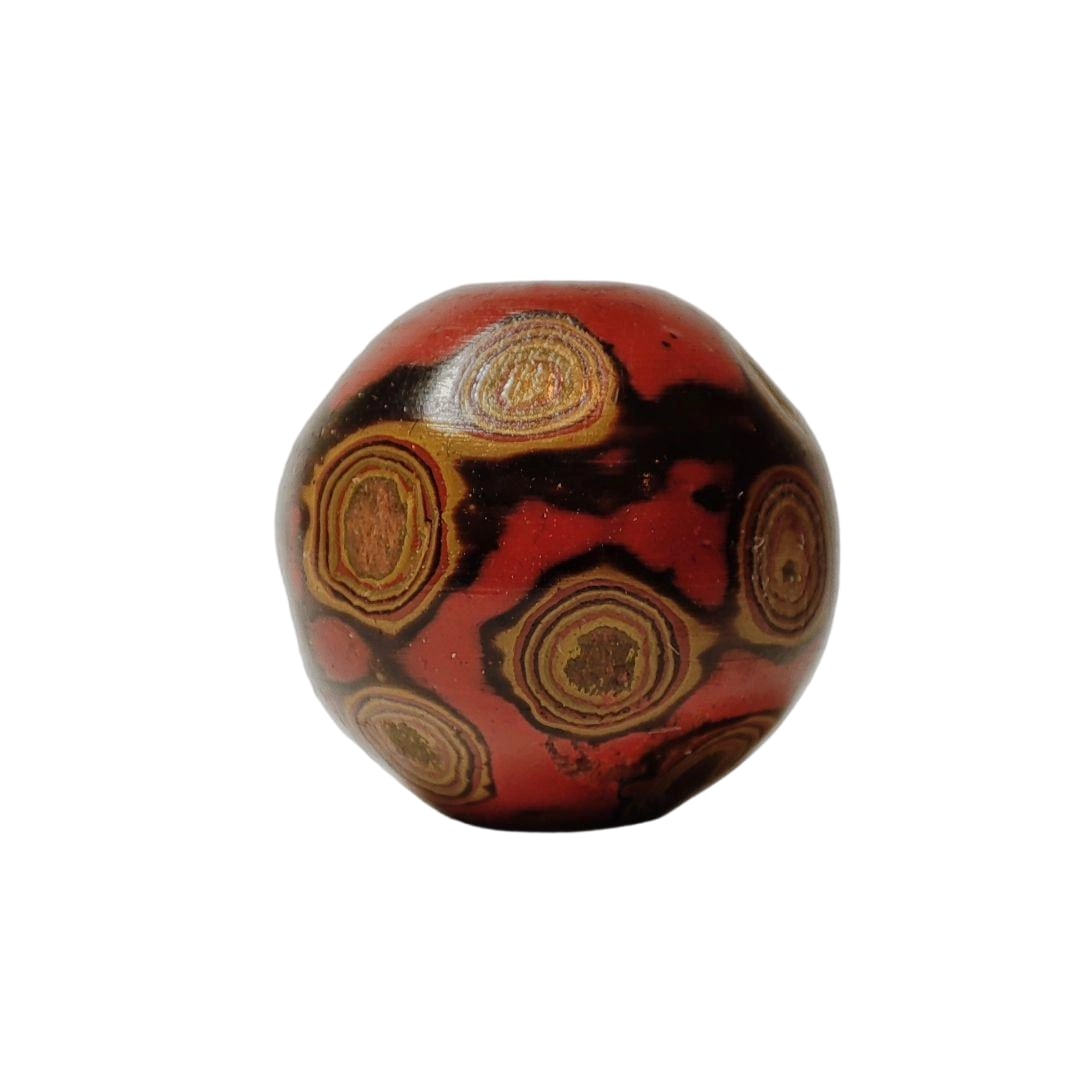 Carved Red Lacquer with Jade Knot Motif (1 of 6)