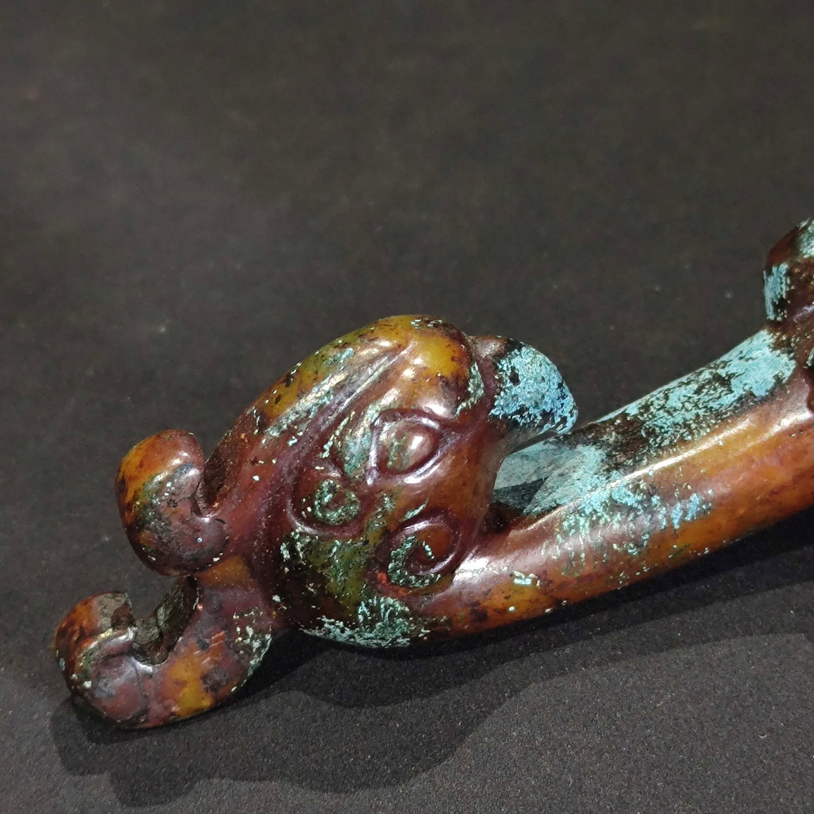 Ancient Jade Dragon Hook - 5