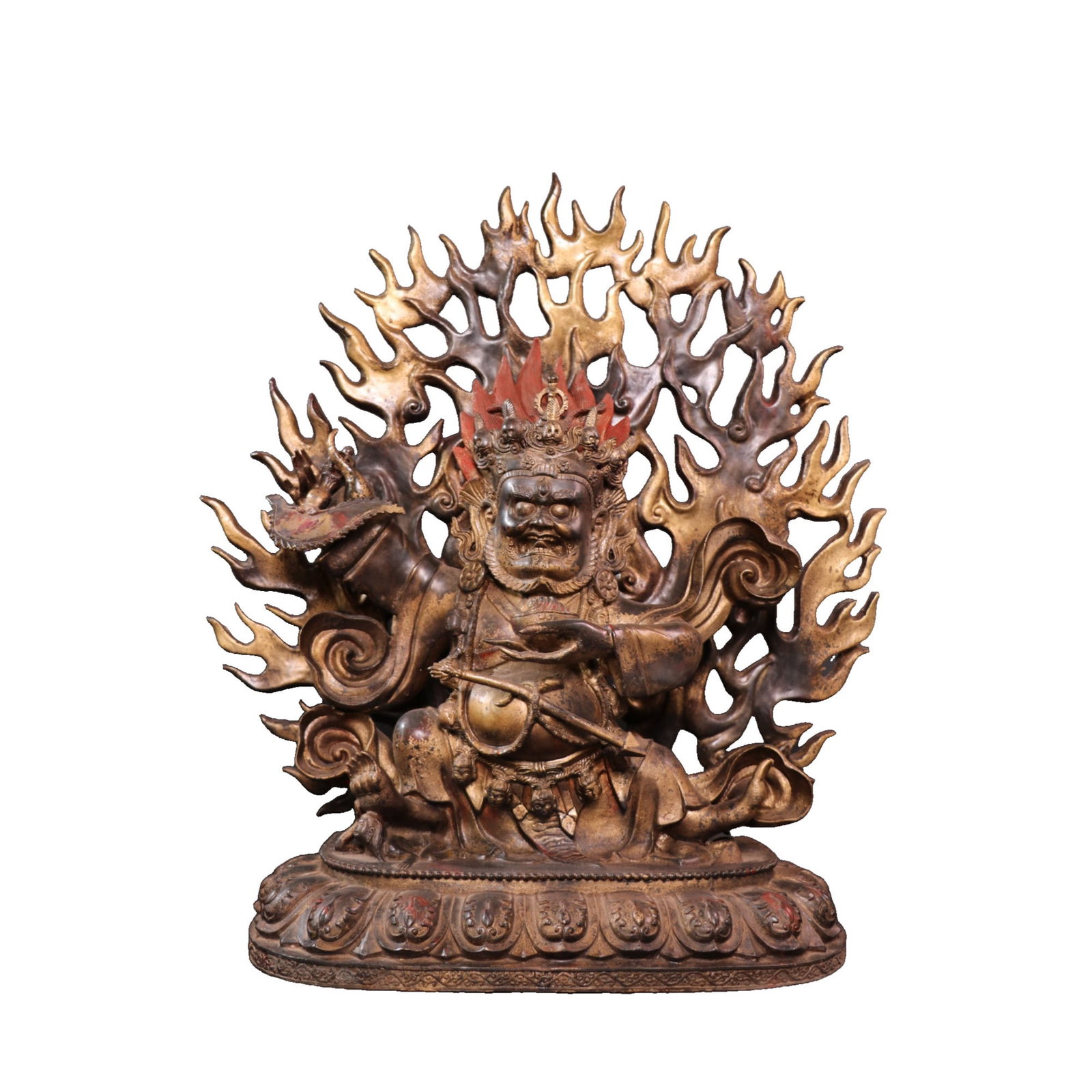 Mud Gold Vermilion Buddha Statue (1 of 17)