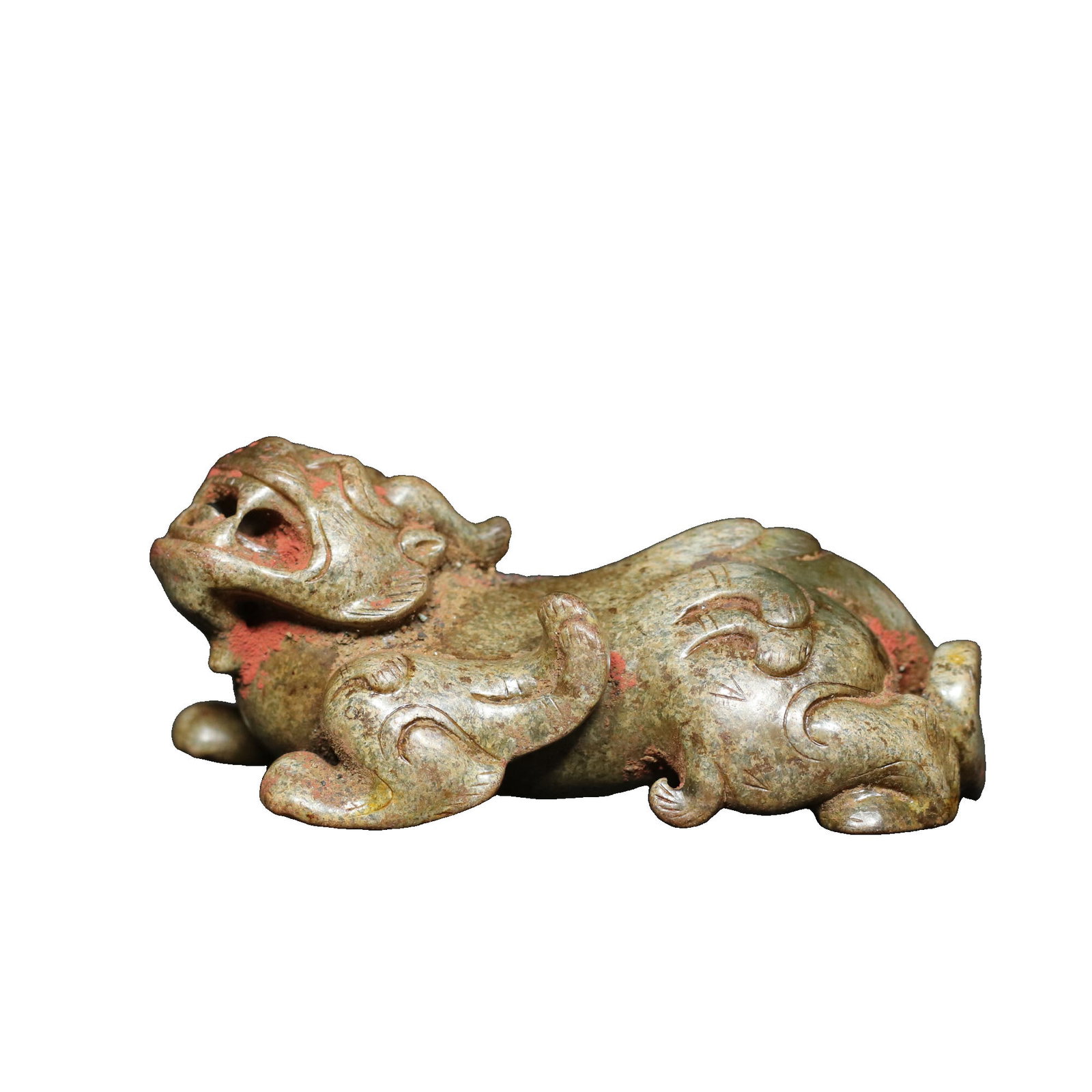 Han Dynasty Hetian Jade Mythical Beast Ornament (1 of 10)