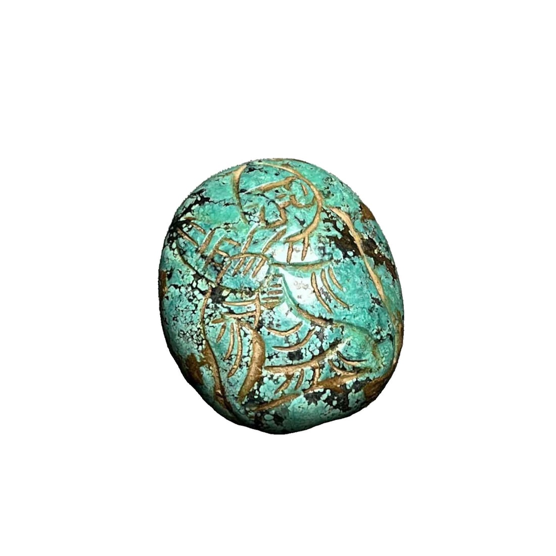 Turquoise Jade Pendant: This turquoise jade pendant showcases exquisite craftsmanship with a warm color and delicate details, reflecting a unique artistic charm. It is suitable for both collection and wear, highlighting the 