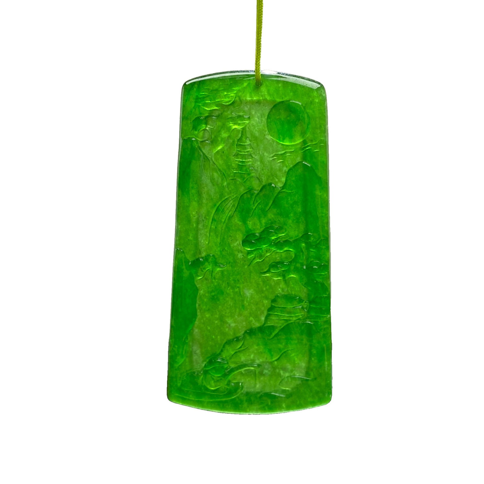 High Ice Jadeite Landscape Pendant (1 of 7)