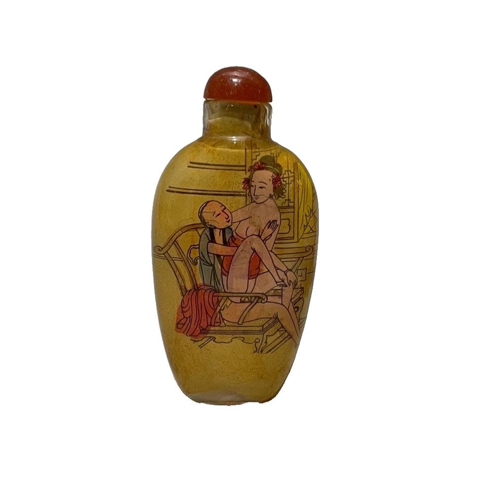 Glass Inner Painting Figure Snuff Bottle (1 of 10)
