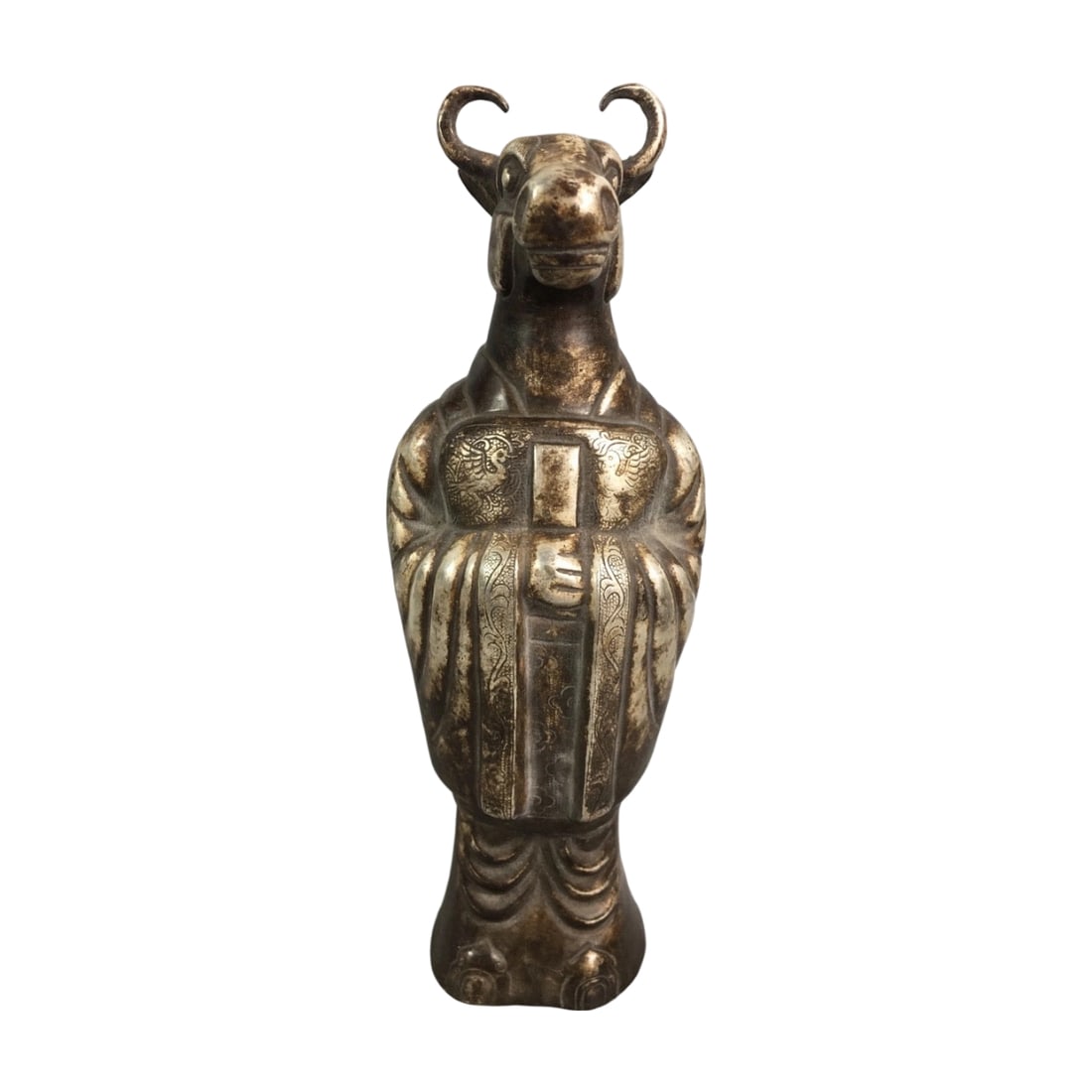 Silver Zodiac Ox Ornament: This silver zodiac ox ornament showcases exquisite craftsmanship, reflecting the delicacy and elegance of traditional silverware. Its design symbolizes good fortune, making it suitable for both