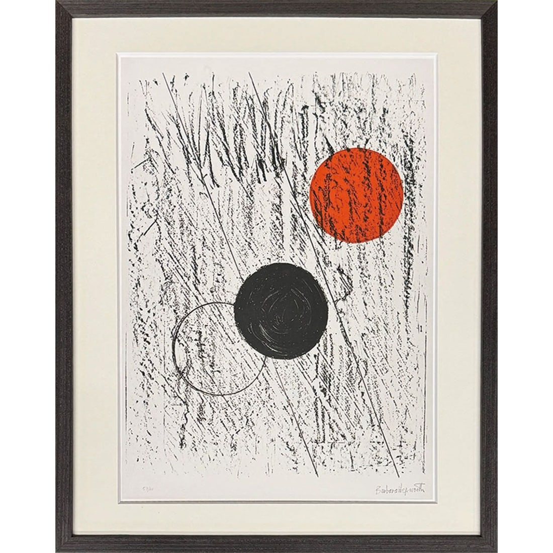 Famous Painting Abstract Painting Barbara Hepworth Sun and Moon 1969 Nordic Art Painting Interior (1 of 3)