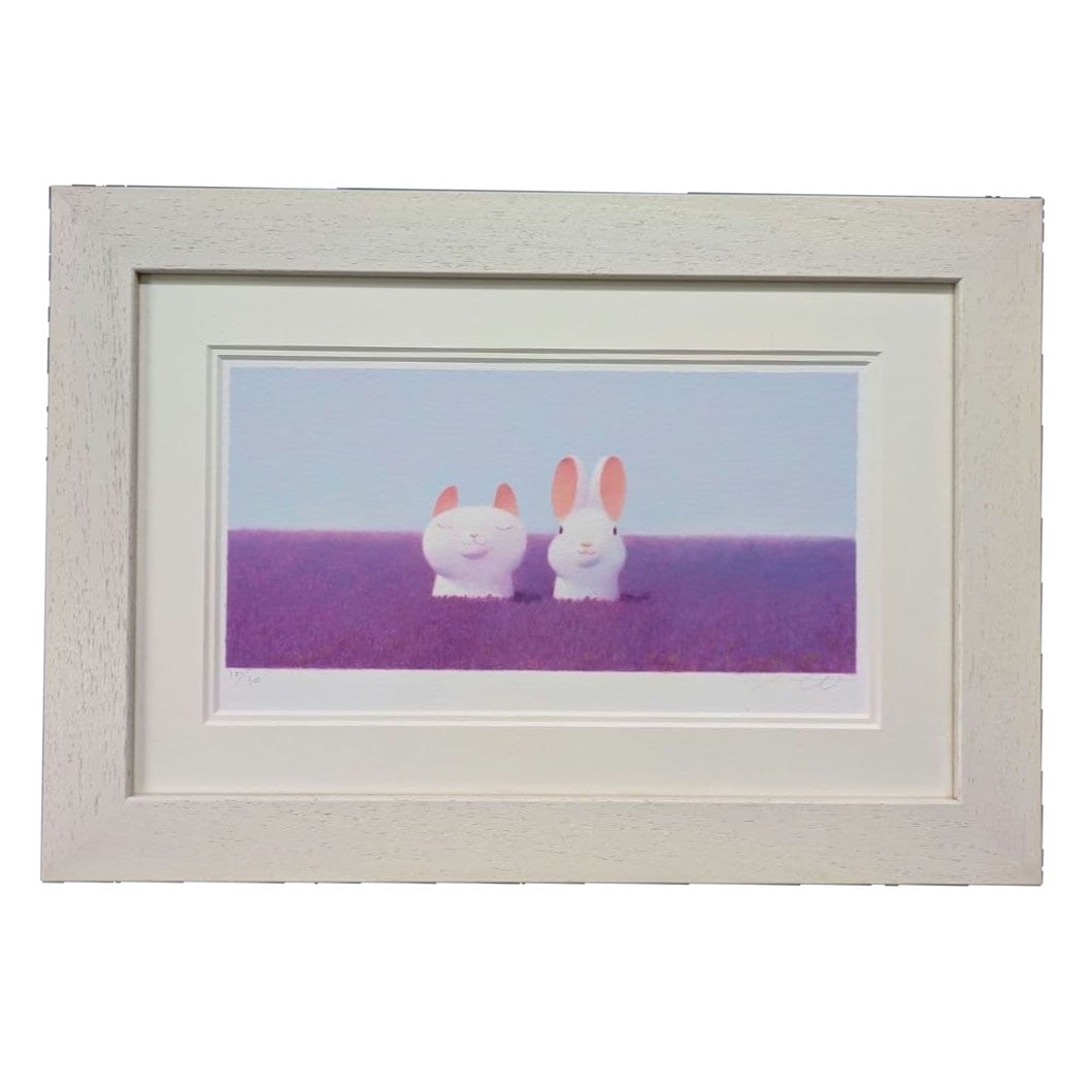 Watanabe Hiroshi, "Lavender-Colored Holiday," Gicle Print, Framed Work, With Serial Number. (1 of 10)