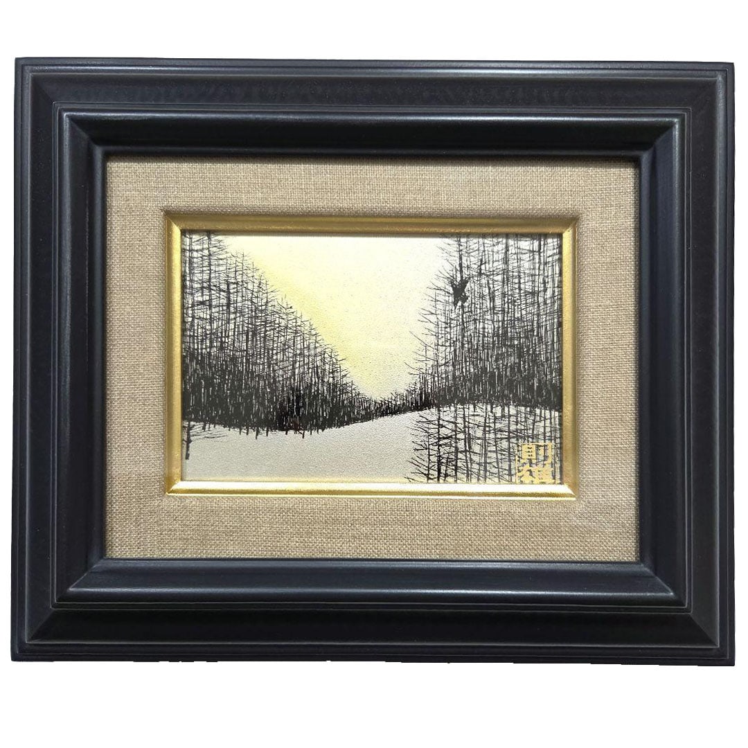 Lacquer Art Frame "Winter Forest" (1 of 7)