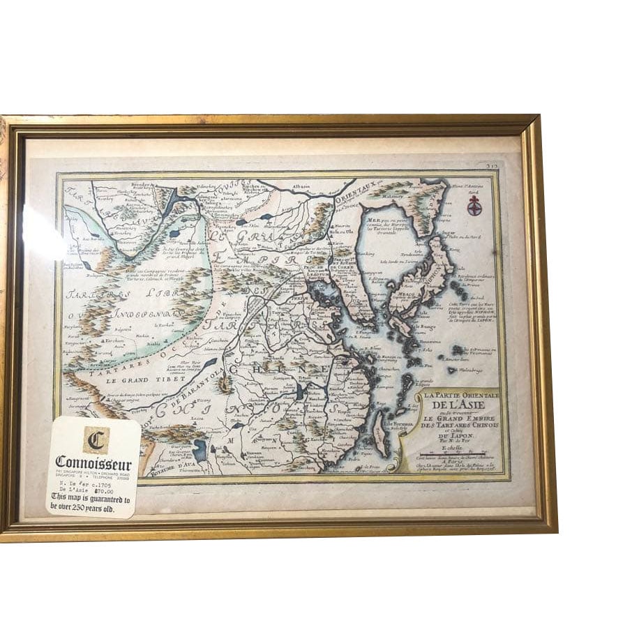 18th Century Japanese Old Western Map of the World (1 of 3)