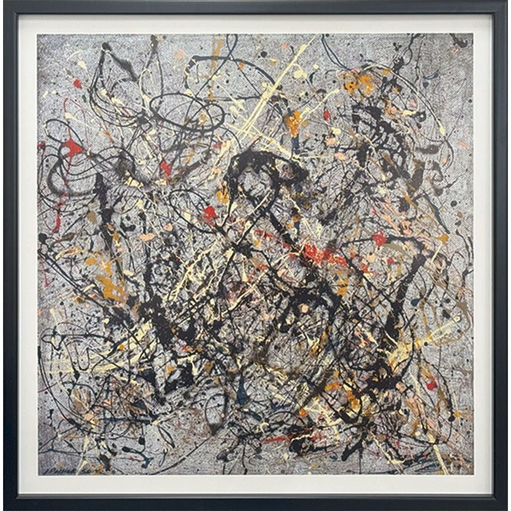Famous Painting Abstract Painting Number 18, 1950 Modern Art Action Painting (1 of 3)