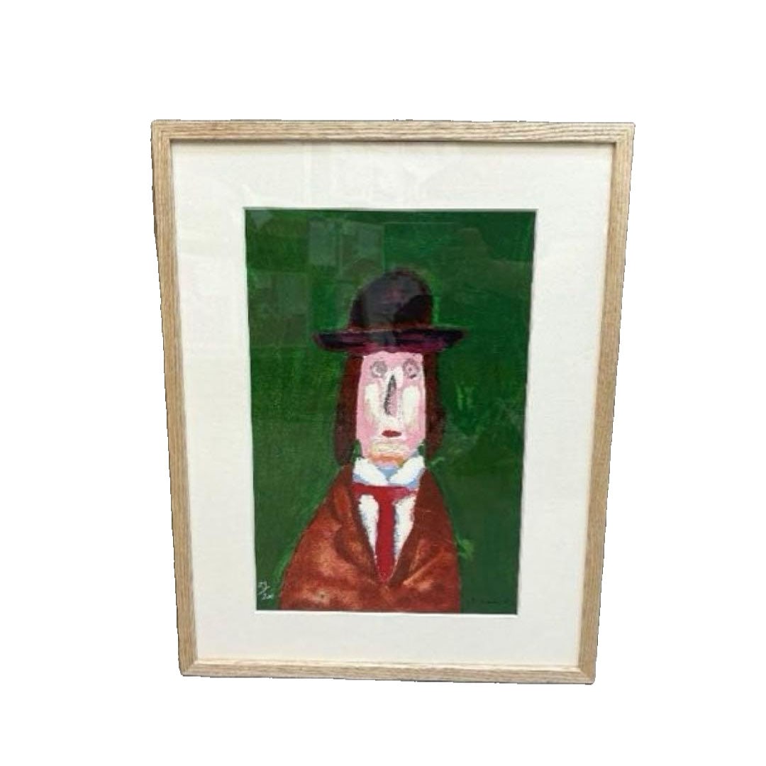 Yunoki Samir, Lithograph, "French Man," 59/120 (1 of 11)